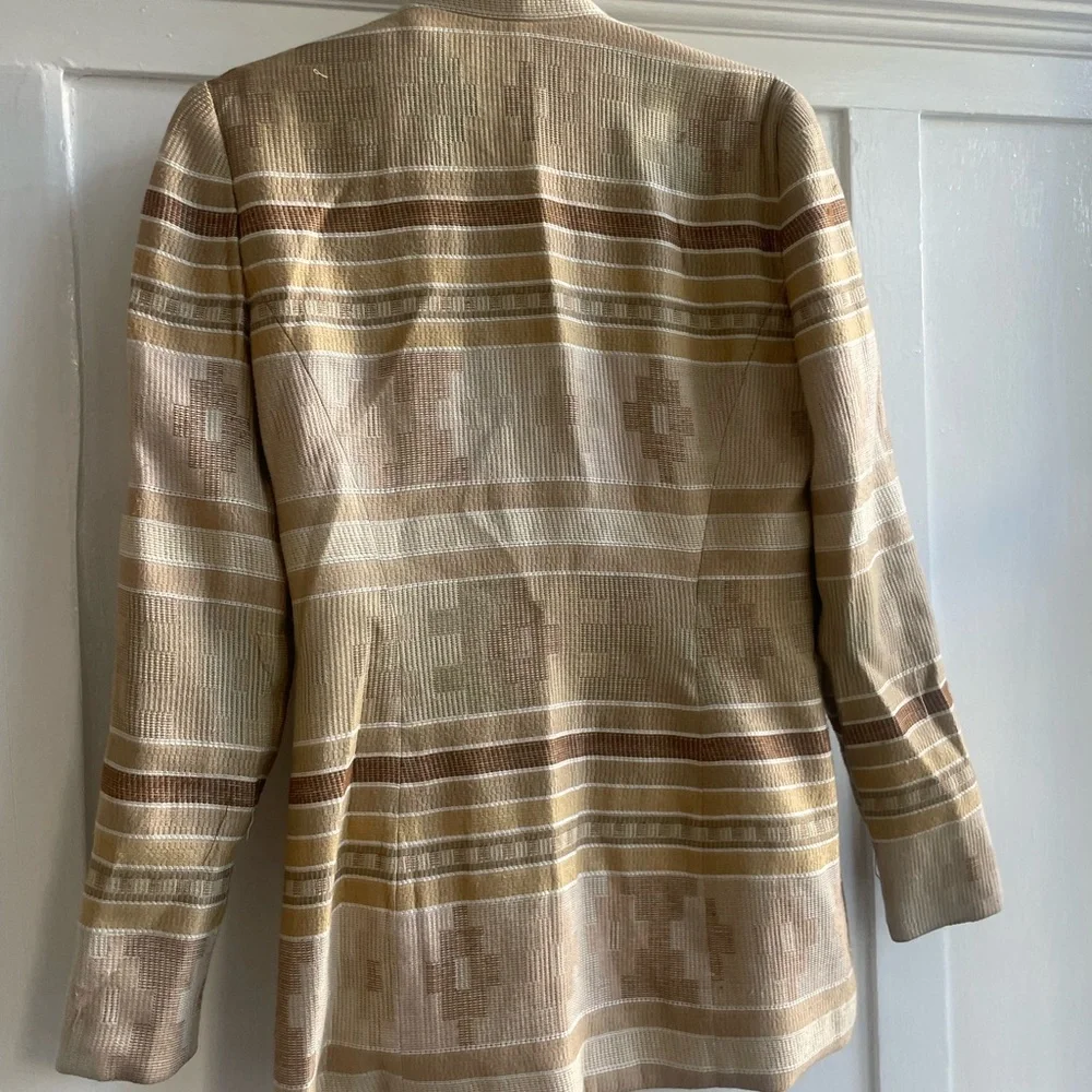 Vintage Christian Dior Women's southwestern Striped knit Blazer